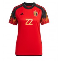 Maglie da calcio Belgio Charles De Ketelaere #22 Prima Maglia Femminile Mondiali 2022 Manica Corta